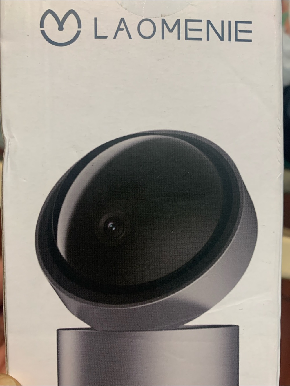 Silver & Black Smart Camera - Compact Home Security